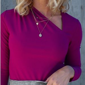 Plum colored bodysuit